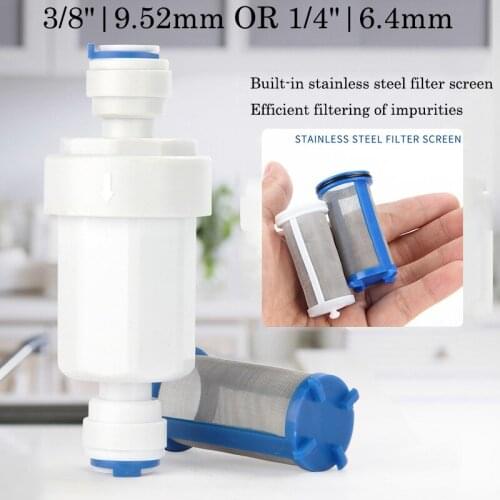 1Pcs Garden Water Filter Quick Access Micro-filter Water Purifier Front Stainless Steel Mesh Filters Home Garden Connectors