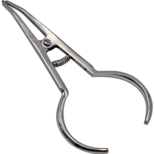 1pc Stainless Steel Dental Elastic Separating Plier Orthodontic Placing Forceps Circle Rubber Ring Ligature Ties Instrument