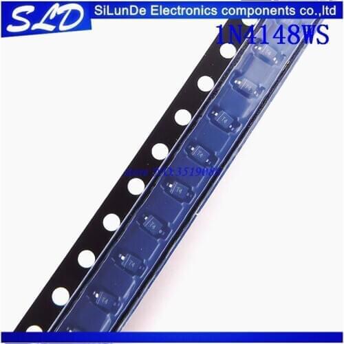 100pcs/lot 1N4148WS T4 1N4148 IN4148 SOD-323