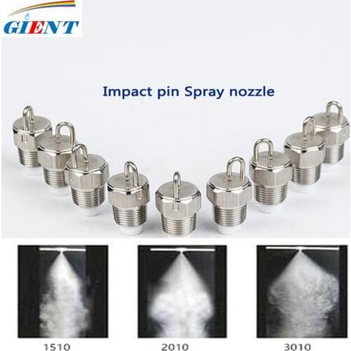 2Pcs 1/8'' Thread High Pressure Impact Cooling Mist Spray Nozzle Cooling System Outdoor Garden Misting Nozzle Irrigation Sprayer