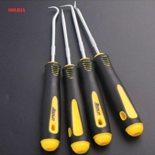4Pcs Car Auto Vehicle Oil Seal Screwdrivers Set 170mm O-Ring Seal Gasket Puller Remover Pick Hooks Tools Wholesale Accessories