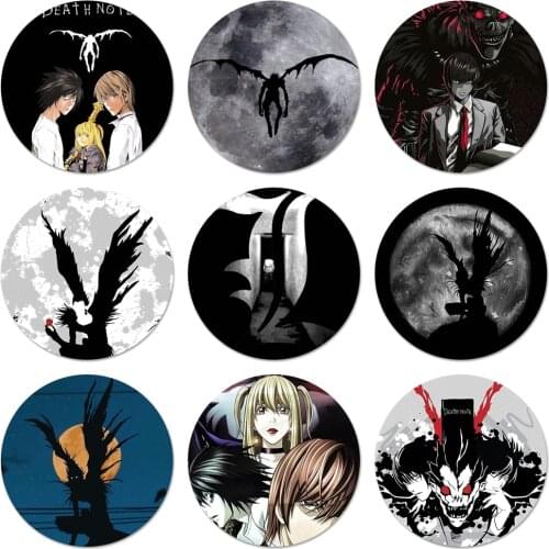 58mm Death note Anime cool animals Badge Brooch Pin Accessories For Clothes Backpack Decoration gift