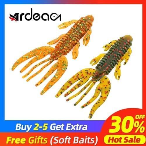 ARDEA soft lure plastic worm fishing lure 90mm 3.7g iscas artificiais craws soft with salt smell Swimbait Fishing tackle
