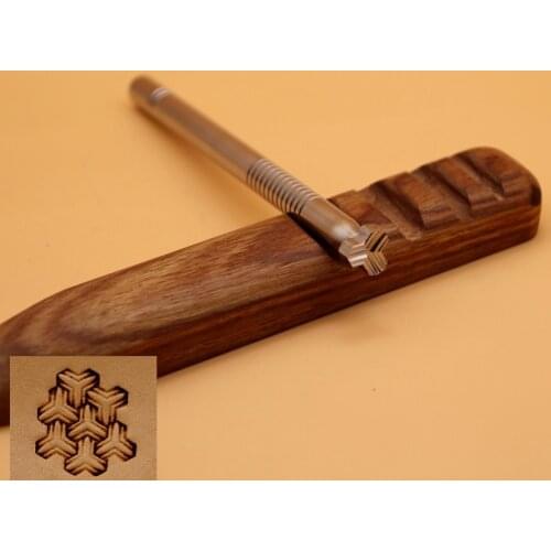 Armor Pattern Leather Carving Tools Stainless Steel Printing Stamps Punching DIY Belt Craft 10x10mm