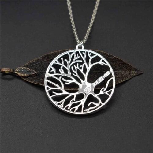 Elfin New Brain Cell Neuron in a Circle Necklaces Tree of Life Psychology Necklaces Science Biology Jewelry