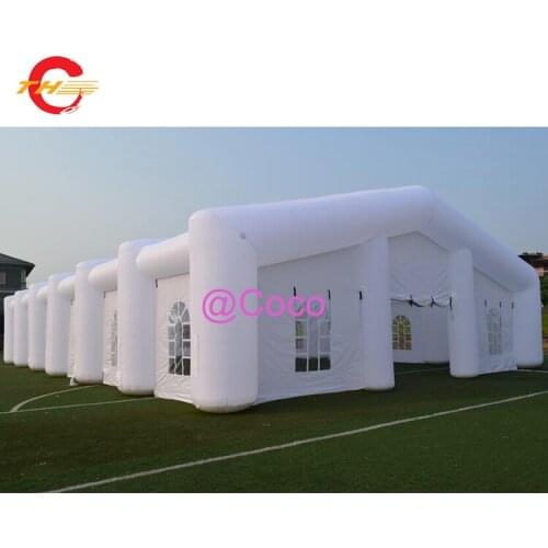 12x6x4m/ 12x8x4m customized inflatable tent,white party tent,oxford durable giant inflatable marquee tents for sale