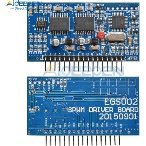 5V DC-AC Pure Sine Wave Inverter SPWM Driver Board EGS002 12Mhz Crystal Oscillator EG8010 + IR2113 Driving Module