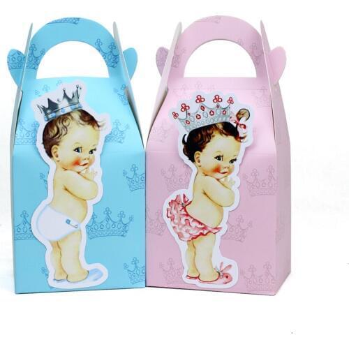 Royal Baby Favor Box Candy Box Gift Box Kids Birthday Party Supplies Decoration Event Party Supplies