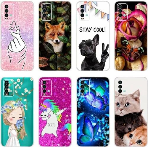 Soft Silicone Case For Xiaomi Redmi 9T Case Redmi9T Cute Cat Cartoon Cover For Xiaomi Redmi 9T 9 T Phone Cases Fundas Coque Bags