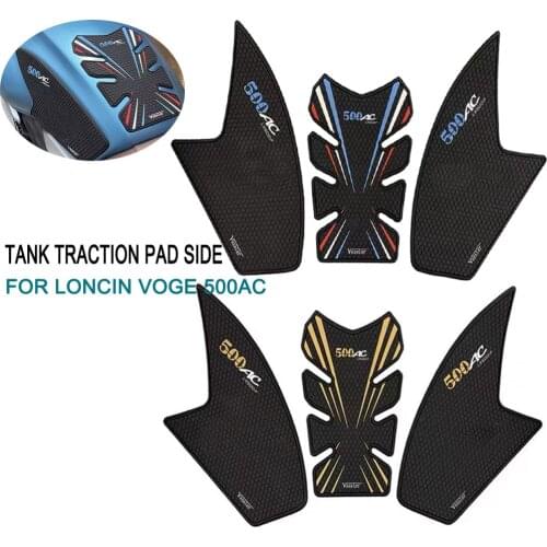 Sticker Decal Gas Knee Grip Tank Traction Pad Side For Loncin Voge 500AC 500 AC Tank Pad Protector
