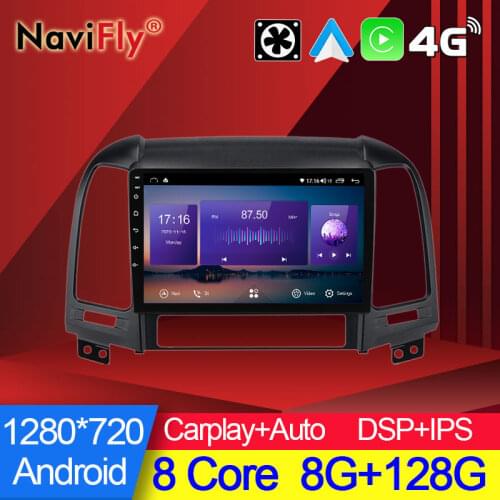 NaviFly 7862 Series 6GB+128GB Carplay QLED 1280*720 Android All In One Car Intelligent System For Hyundai Santa Fe 2 2006 - 2012