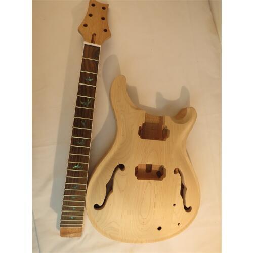 Unfinished electric guitar including guitar neck and guitar body set #105