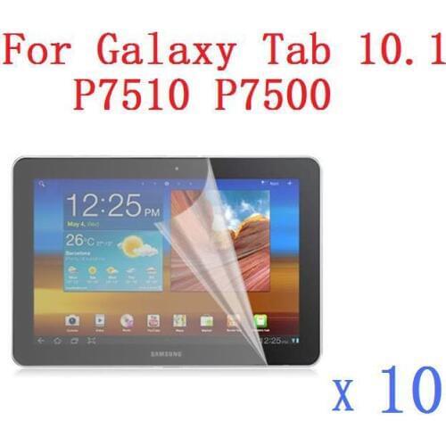 10 X High Clear Transparent Screen Protector / Guard For Samsung Galaxy Tab 10.1" P7510 P7500 10 PCS/Lot