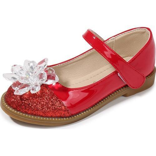 SKOEX Childrens Princess Shoes Girls Flat Shoes Adorable Flower Casual Sandals Kids Girls Dress Shoes for Little Girl/Big Girl