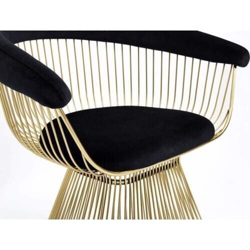 Jingim Gold Platner Metal Chair, cafe chair bar chair hairdressing chair home chair kitchen chair dining room chair custom chair