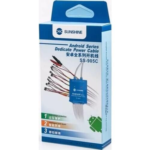 SUNSHINE SS-905C Is Suitable For Android One-Key Startup Control Line For Huawei Xiaomi Mobile Phone Power Cord Test Line