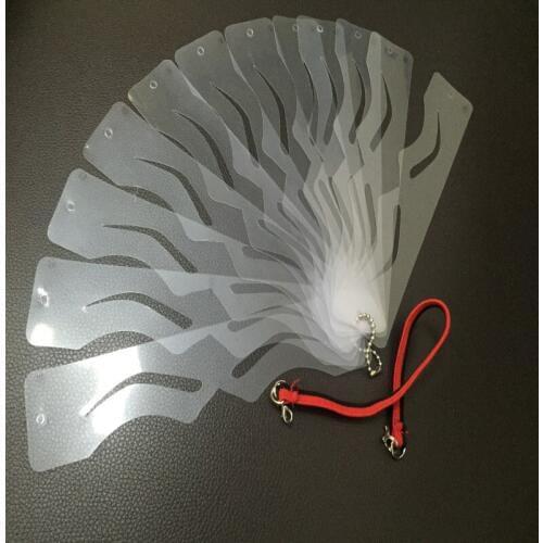 Eyebrow stencils reusable eyebrow drawing guide card brow template DIY make up tools 12 styles mixed