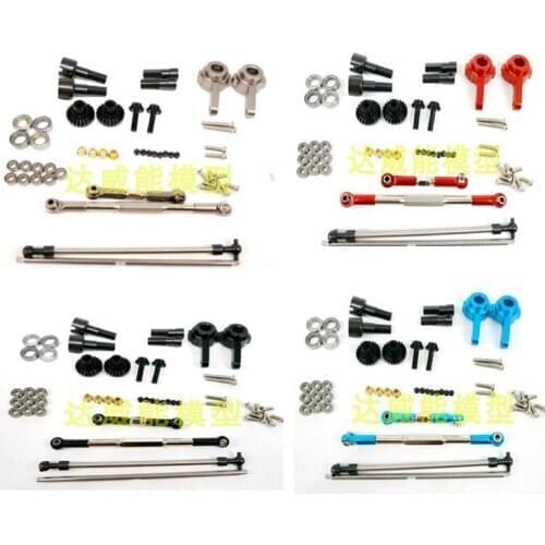 WPL B1 B-1 B14 B-14 B16 B24 B-24 C14 C-14 C24 C-24 RC Car spare parts upgrade metal gear pull rod steering cup bearing etc