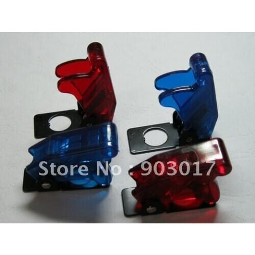 Safety Flip Cover for Toggle Switch Transparent Blue or Red 20 Pcs Per Lot HOT Sale