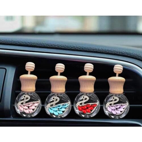 10/30pcs Auto Air-Outlet Perfume Bottle Clip Empty Car Air Freshener Vent Essential Oil Aromatherapy Fragrance Diffuser Bottle