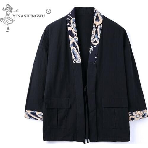 Women Harajuku Cardigan Japanese Kimono Print Loose Shirt Tops Casual Haori Man Kimonos Coat Yukata Traditional Japan Clothing