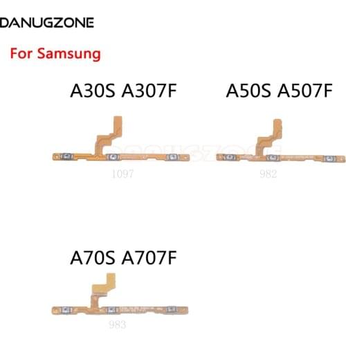 10PCS/Lot For Samsung A10S A107F A20S A207F A30S A50S A70S Power Button Switch Volume Button Mute On / Off Flex Cable