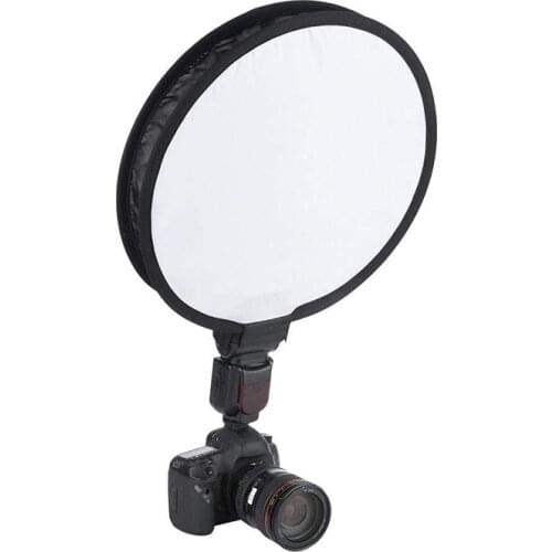 30CM 40CM Portable Foldable Round Speedlite Softbox Diffuser for Nikon Canon Camera Flash Light Softbox Diffuser Dropship
