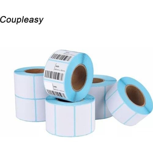 700Pcs/Roll Adhesive Thermal Sticker Supermarket Price Blank Label Sticker Waterproof Thermal Printing Stickers 20x10mm/30x20mm