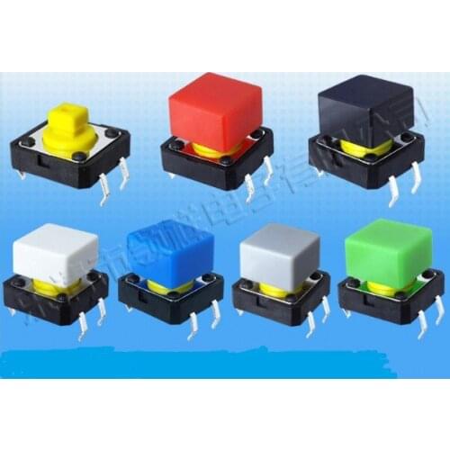 A27 Key cap square Inner diameter 3.9*3.9 The key cap fits 12*12 square head light touch switch 3.9X3.9