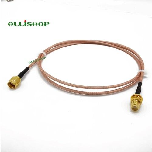ALLISHOP 30CM RF SMA Male to SMA Female Nut Bulkhead Crimp RG316D WiFi Wireless Router Antenna Extension Coax Pigtail Cable