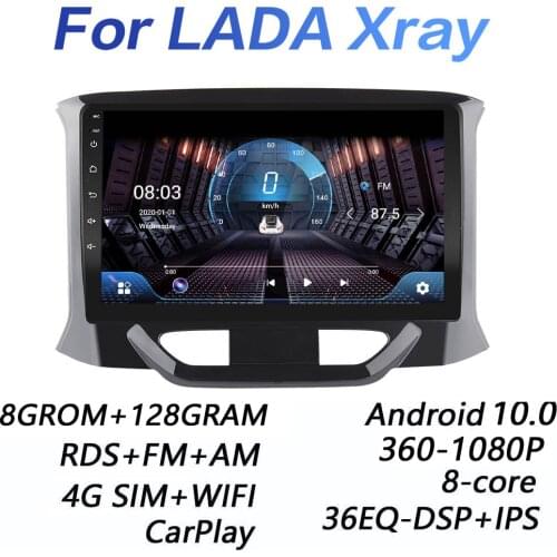 4G+64G DSP 2 din Android 9.0 4G NET Car Radio Multimedia Video Player for LADA X ray Xray 2015 - 2019 carplay WiFi BT