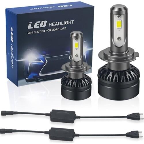 2pcs Car Headlight LED H7 H4 LED Headlamp Bulbs H1 H11 H3 9005 9006 60W 6500K Cold White 12V Auto Head Lamp Fog Light Wholesale