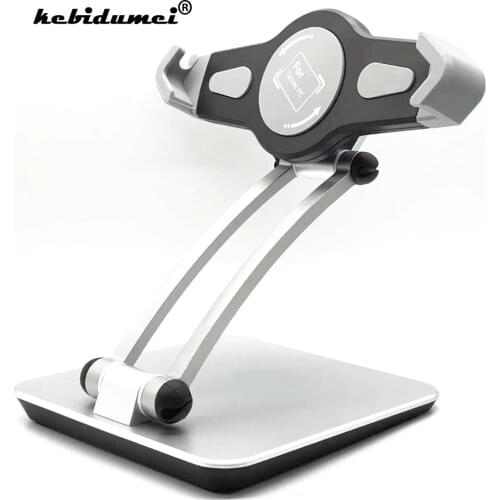 Kebidumei Tablet Holder Support Clip Bracket Collapsible for 7 To 12 inch Tablet Desktop Stand Portable