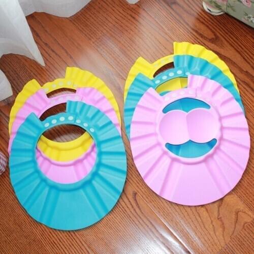 Baby Bath Cap 4 Can Adjust The Ear Care Baby Shampoo Cap Childrens Shampoo Cap