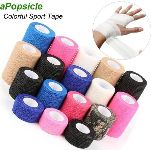 Elasticity Non-woven Self-Adhesive Bandage Muscle Tape Medical Health Ankle Finger Thumb Tape Wrap Emergency First Aid Kit Pet