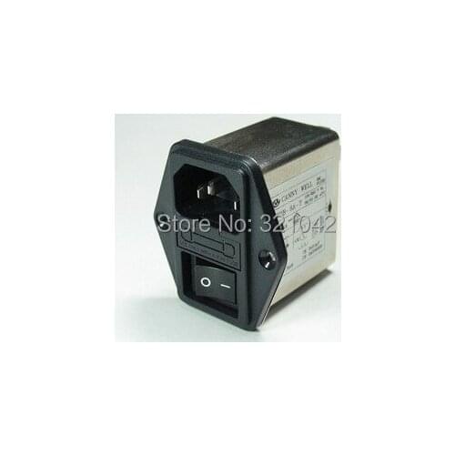 Power EMI filter CANNY WELL 10A EMI with rocker switch & socket