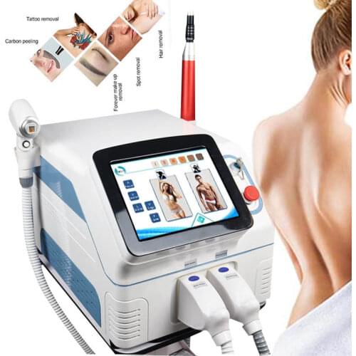 Aesthetics painless diode laser 755 808 1064 long pulse nd yag 1064nm laser hair removal q switch tattoo removal machine