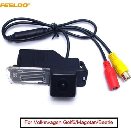 FEELDO 1Set Backup Rear View Car Camera For Volkswagen Golf6/Magotan/Beetle/SCIROCCO/BORA/POLO/PASSAT B7 #AM4828