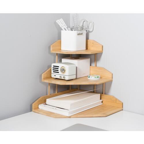 Creative Multi-Layers DIY Desk Organizer Eco Natural Bamboo Sundries Storage Box Kitchen Storage Holder Corner Storage Rack