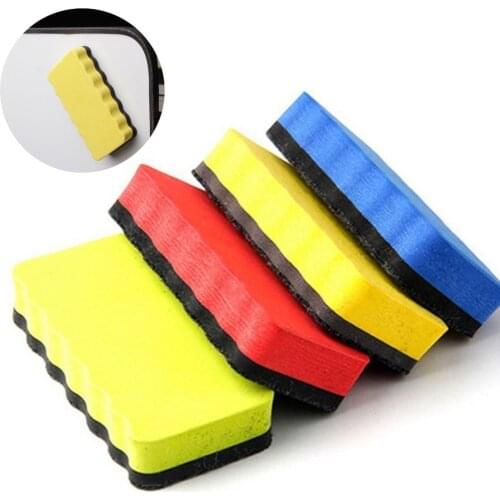 Magnetic Blackboard Chalkboard Whiteboard Eraser Cleaner Dry Wipe Marker Pen Duster White Black Chalk Board Muti Color Randomly