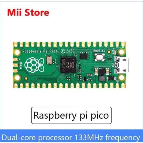 Raspberry pi pico Microcontroller Development Board,Dual-core ARM Cortex M0+ processor,133 MHz operating frequency