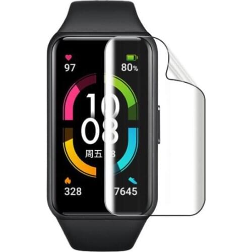 5pcs Soft TPU Clear Protective Film For Huawei Honor Band 6 Smart Wristband Screen Protector Cover Band6 Smartband Protection