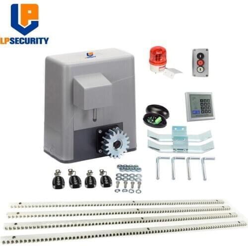 110V/ 220VAC Sliding Gate Operator kit Heavy duty 600KG Electric Automatic Sliding Door opener with 5m gear racks