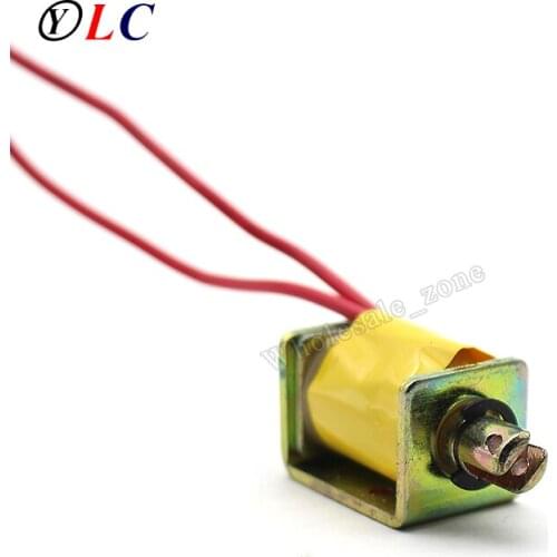 DC 3V - 12V 0.6A - 2.5A inhaled Type Sink Type Frame type Electromagnet Actuator 8mm