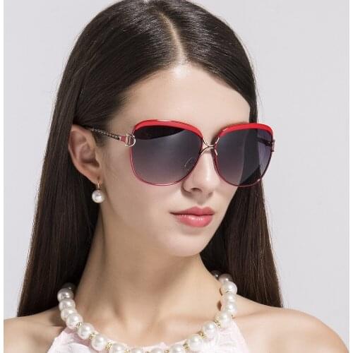 Luxury Oversized Polarized Sunglasses Women 2020 Metal Big Ladies Sun Glasses Vintage Anti-glare Driving Eyeglasses UV400