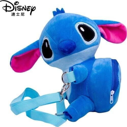 Disney LILO & STITCH Shoulder Bag Blue Handbag Cartoon Cute Stitch Lightness Women Fashion Storage Shopping Bags