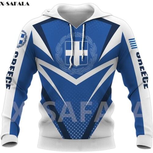 Greece National Emblem Skull Country Map Flag 3D All Printed Hoodie Man Women 1 Harajuku Zipper Pullover Sweatshirt Jacket