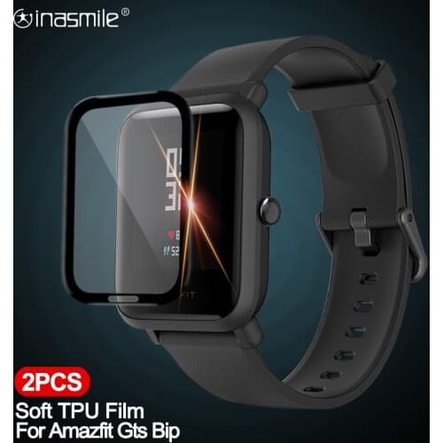 HD Screen Protector Film for Xiaomi Huami Amazfit Gts Bip S Lite Tempered Glass Film For Amazfit Pace Gtr 42mm 47mm Verge