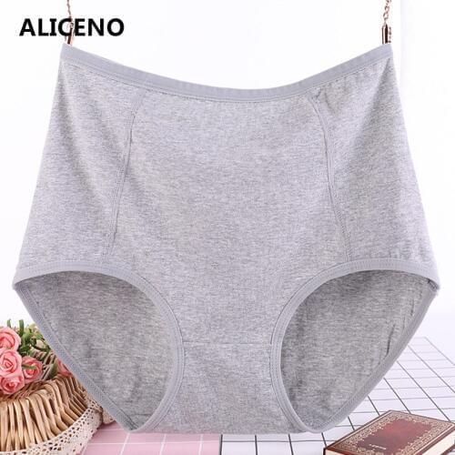 High Waist Big Size XL-6XL 40-115Kg Wear Sexy Womens Cotton Soild Panties Breathable Briefs Underwear Lingerie Panties