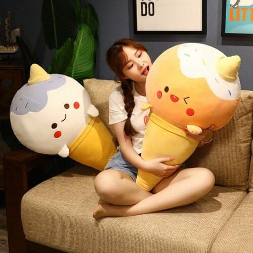 Zqswkl 50/70/90cm Ice cream pillow hugs kawaii plushes pillows decor home children girls soft cute plush toys dolls birthday